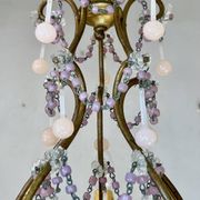 Lustre italien opaline rose
