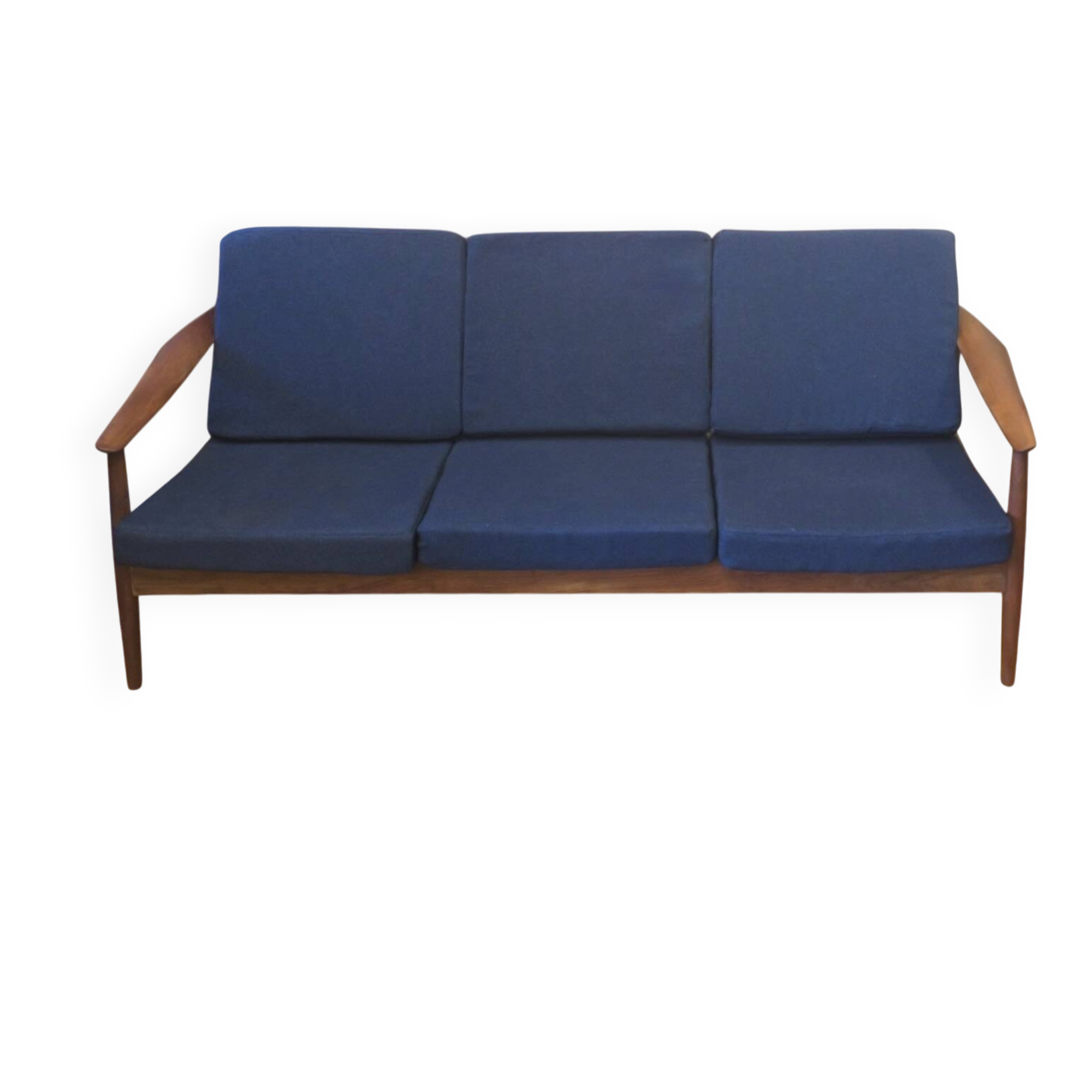 Arne Vodder for France and Sohn FD 164 teak 3-seater sofa, Denmark 1960s