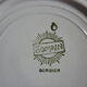 Set of 4 plates earthenware somain, RIM fruit slushie