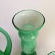 Set of 3 green glass pieces by Orrefors, Sweden