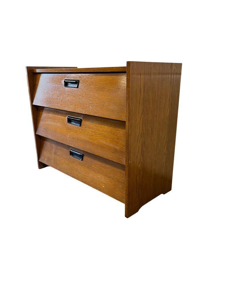Vintage wooden shoe cabinet / flap cabinet