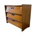 Vintage wooden shoe cabinet / flap cabinet