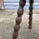 Solid wood tripod stool