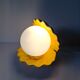 Vintage shell ceramic lamp