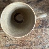 7 very small old sandstone coffee cups