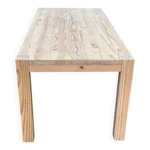 table à manger rénovée - massif