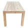 Table à manger rénovée en pin massif style scandinave brutaliste des années