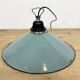 Industrial Petrol Enamel Factory Pendant Lamp, 1960s