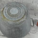Galvanized metal basin