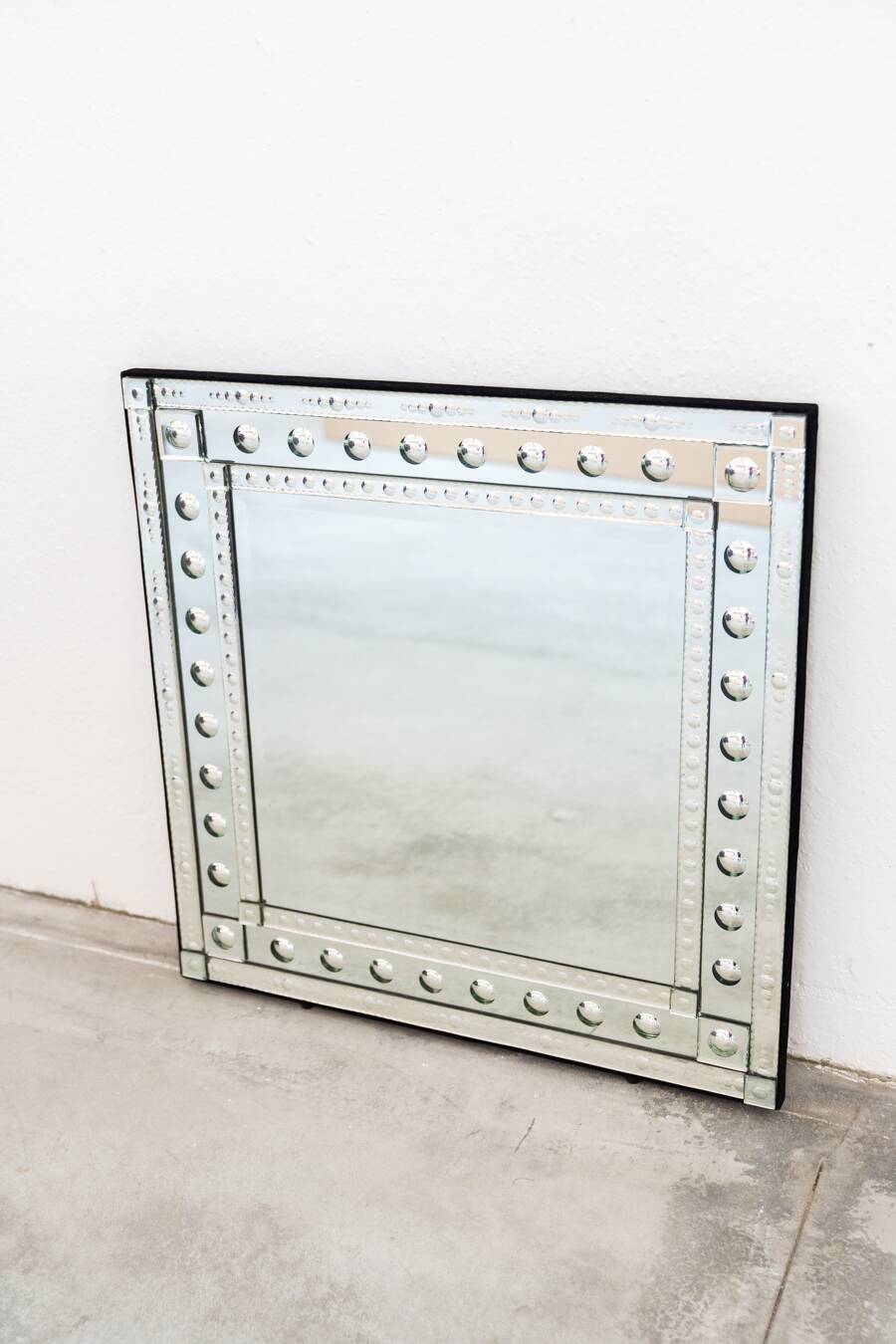 Square decorative wall mirror, 1970-1979