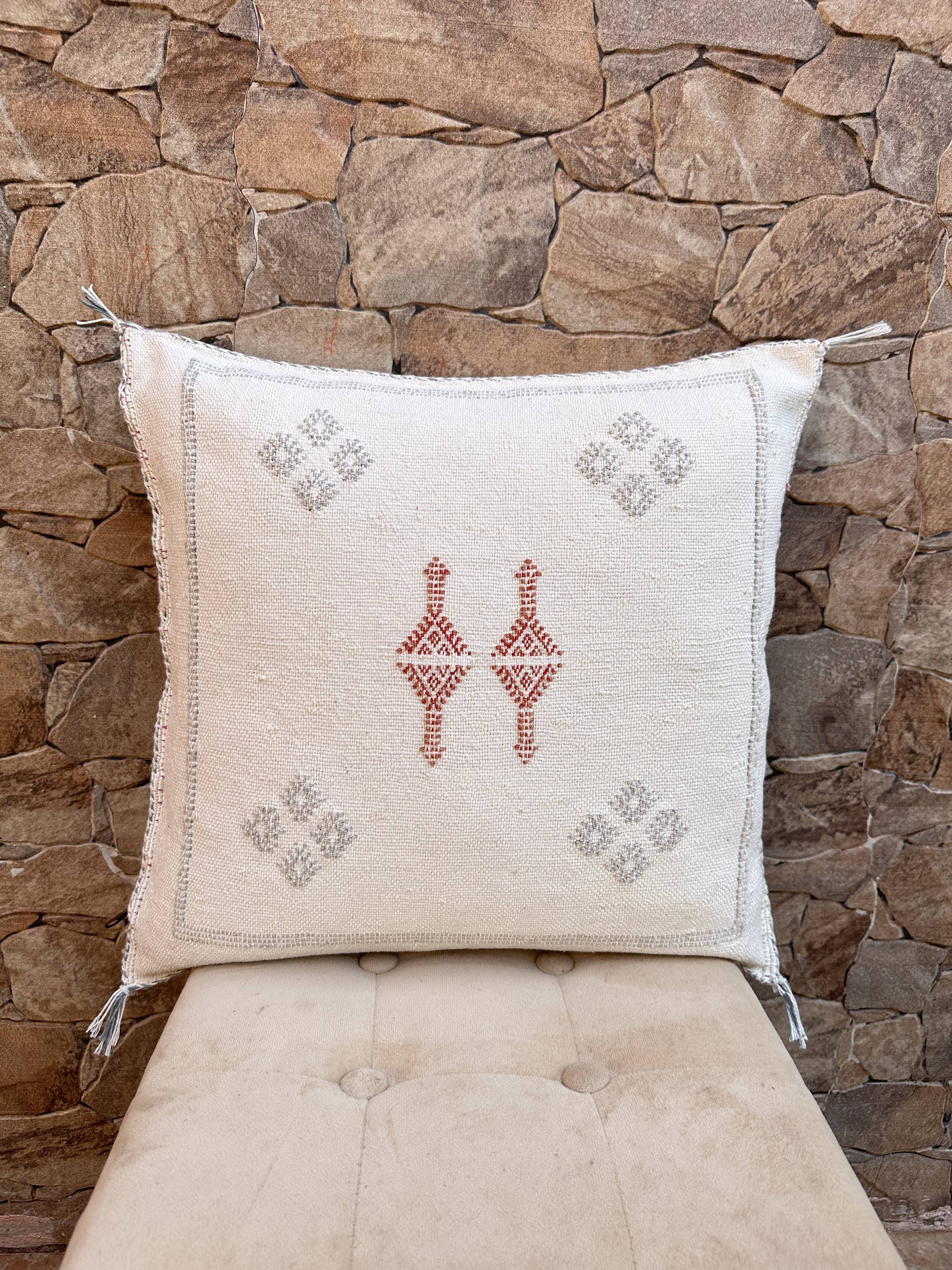 Cactus silk pillow, cactus silk cushion, lumbar pillow, decorative silk pillow