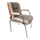 Wood and chrome armchair from the 70s.