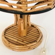 Rattan table lamp, Italy 60s