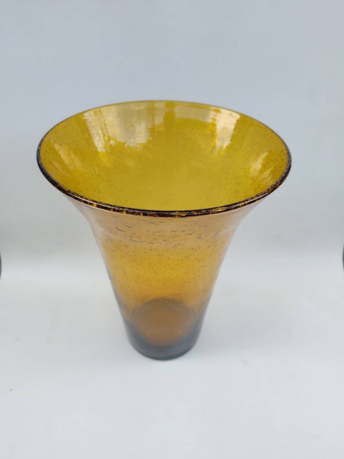 Very large bubble glass vase, from Biot glassworks.