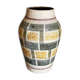 West-Germany vintage ceramic vase washes with graphic pattern