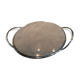 Set in marble of Carrara with silver metal handles