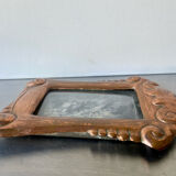 Art nouveau copper metal photo frame