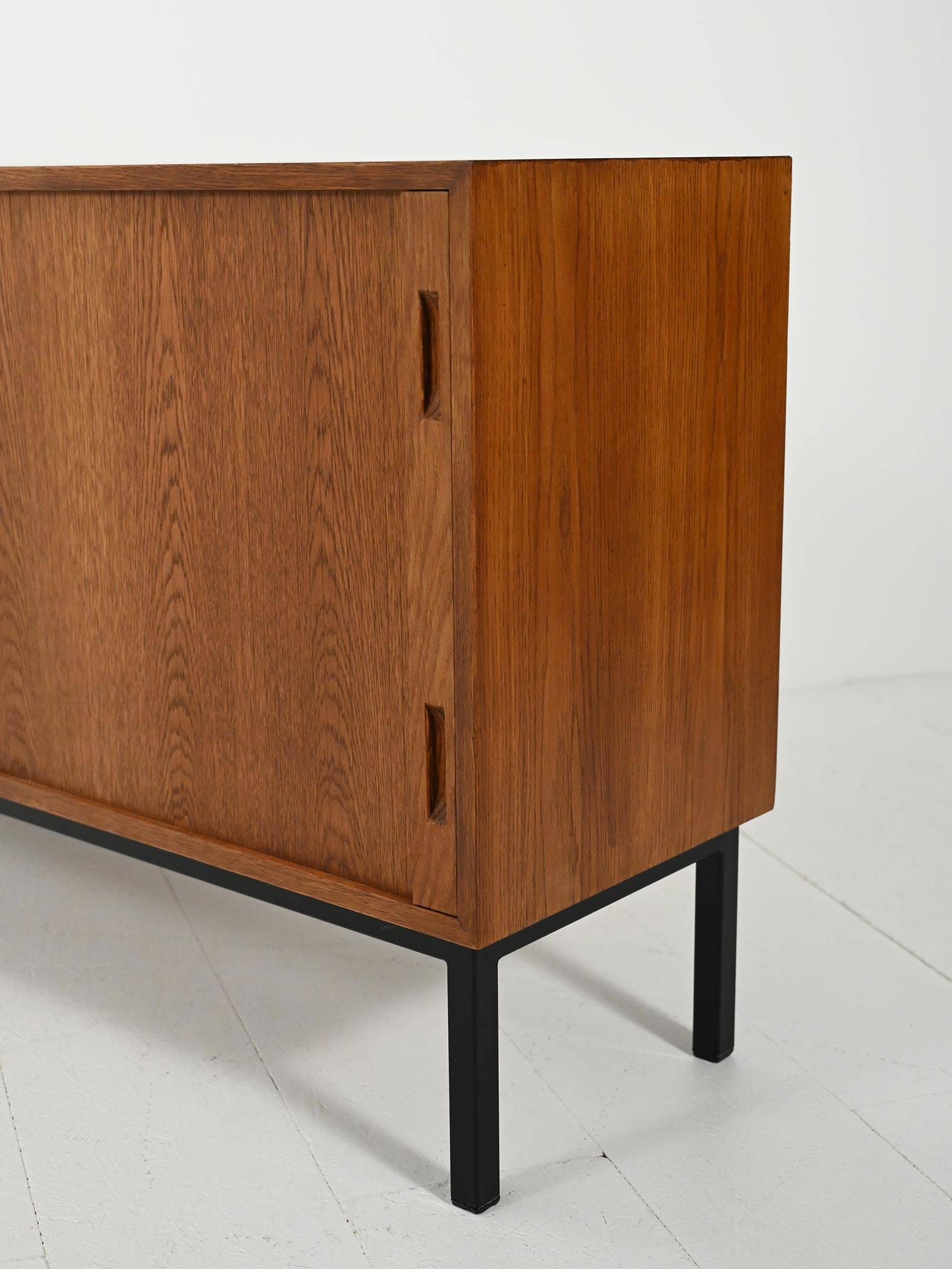 Scandinavian Teak Sideboard with Tambour Door
