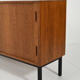 Scandinavian Teak Sideboard with Tambour Door