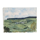 Table "surroundings of orcival" (puy de dôme) jean-francois devaliere (1926-2021)