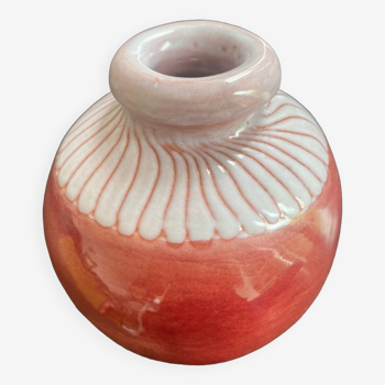 Vase boule en céramique émaillée de Jean et Robert Cloutier 1950-1960