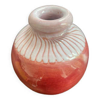 Glazed ceramic ball vase by Jean and Robert Cloutier 1950-1960