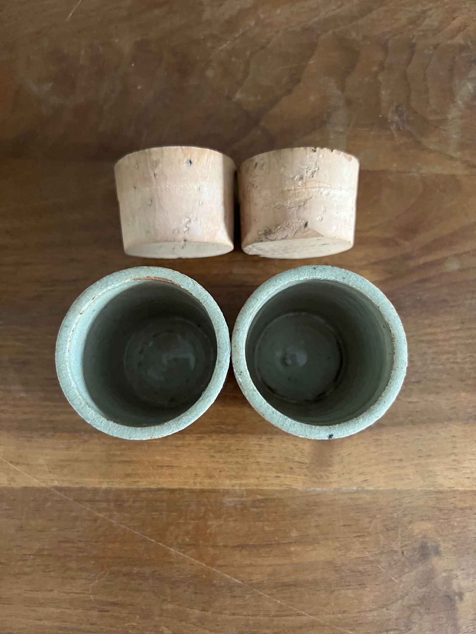 Bourdon Frère Paris stoneware spice jars