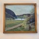 Small Vintage Oil Landscape signed by artist G. Carlson 1947