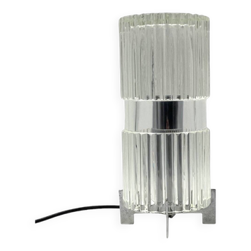 Glass table lamp, Fidenza Vetraria Italy 1970s