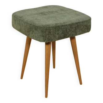 Tabouret en teck du milieu du siècle, Pologne, années 1970