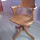 Fauteuil de bureau pivotant dit " américain " époque  1930/40