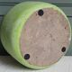 Grey and green terracotta cache-pot. Italian manufacturing.