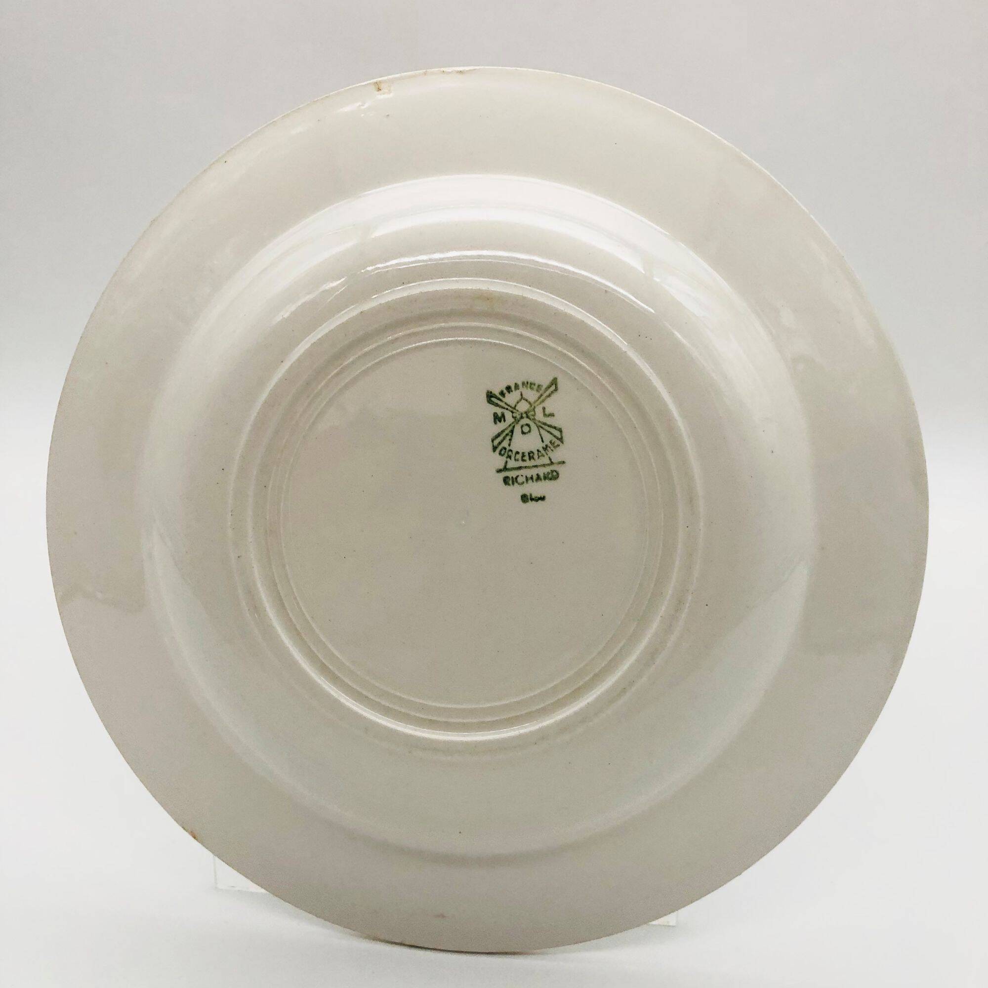 4 Deep Plates "Moulin des Loups", Richard model.