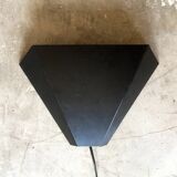 Black metal wall lamp, 1970s