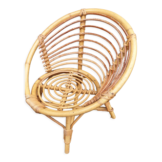 Rattan armchair for children