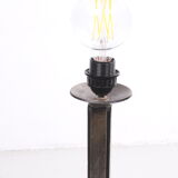 coarse metal sturdy brutalist floor lamp