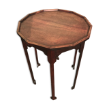 Guéridon mahogany six-foot art deco era