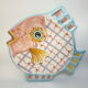 Hand-painted ceramic fish plate – Vietri sul Mare, Italy