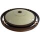 Mid-century wooden and glass framed ceiling light, 1950s, Germany