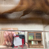 Doe-themed eglomized mirror