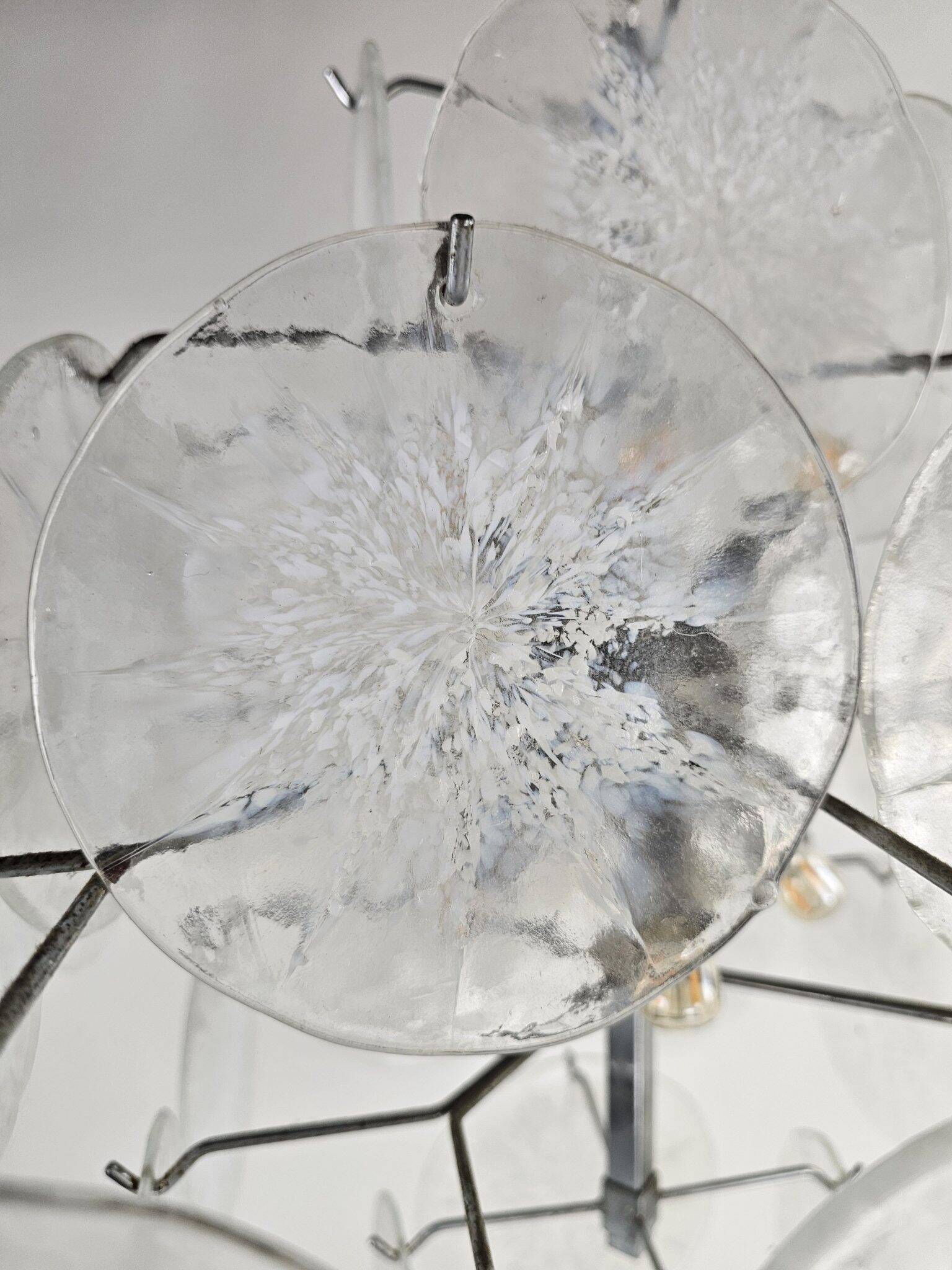 Grand lustre en verre Vistosi Flocon de neige