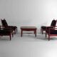 Ensemble XL de 8 chaises longues vintage, Belgique 1960
