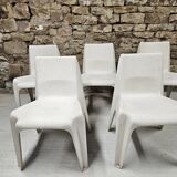 Set of 5 Helmut Bätzner chairs for Bofinger, Germany, 1960s.