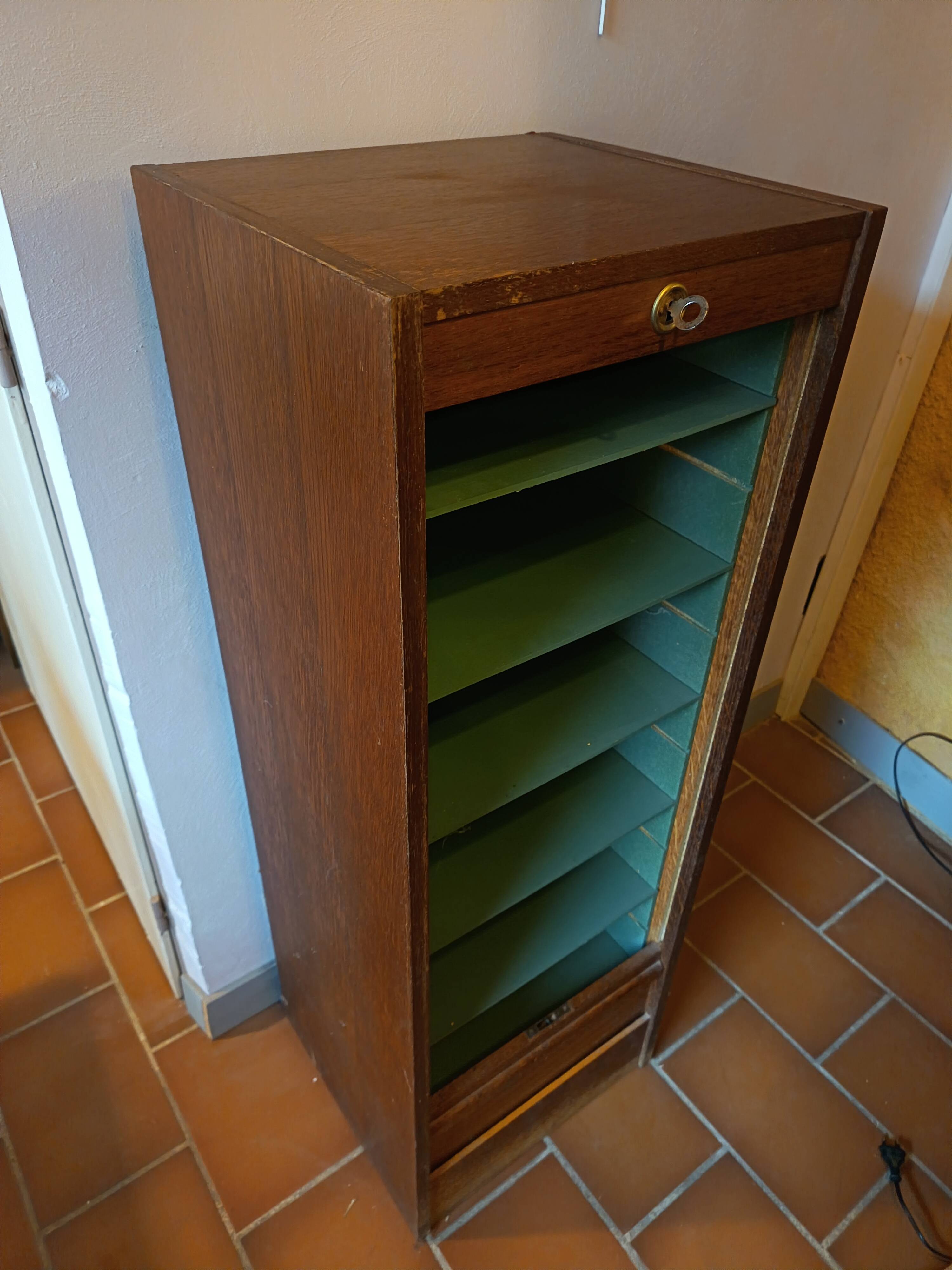 Wooden curtain cabinet