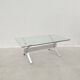 Chrome and glass coffee table, 1970