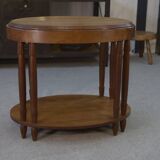 Art Deco solid oak oval table 1930