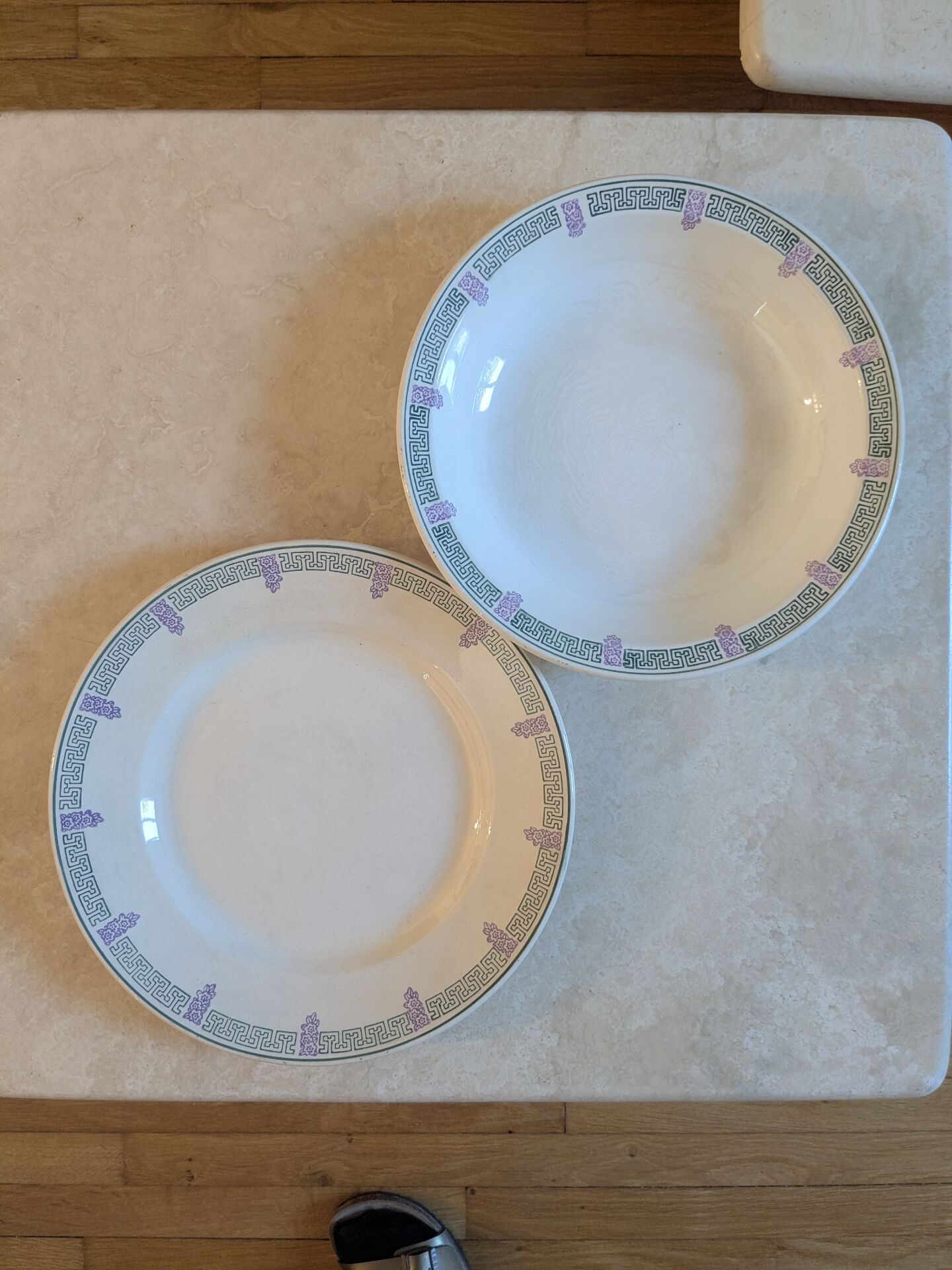 Two Longwy Janina serving dishes