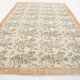 Tapis en laine et coton à décor floral