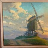 M.deschoot (1899/1971) oil on canvas "moulin de l'étendard" xx century