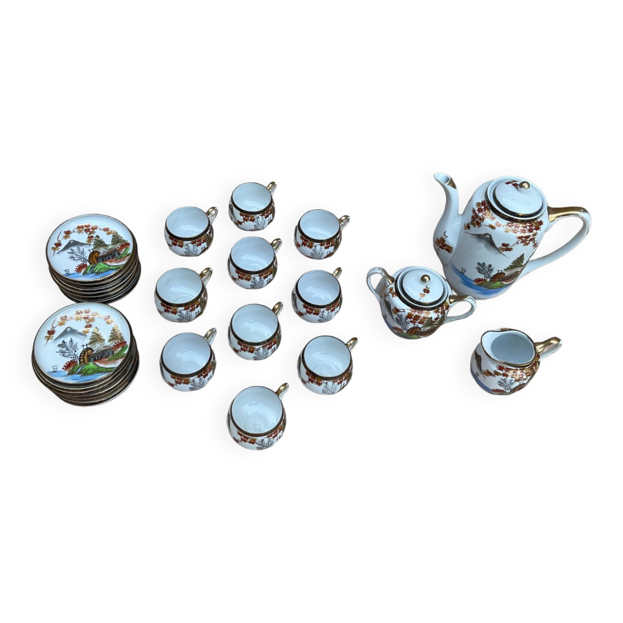 Hayasi Kutani tea set
